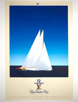 Razzia Louis Vuitton Cup 1987 Perth original hand signed original sm