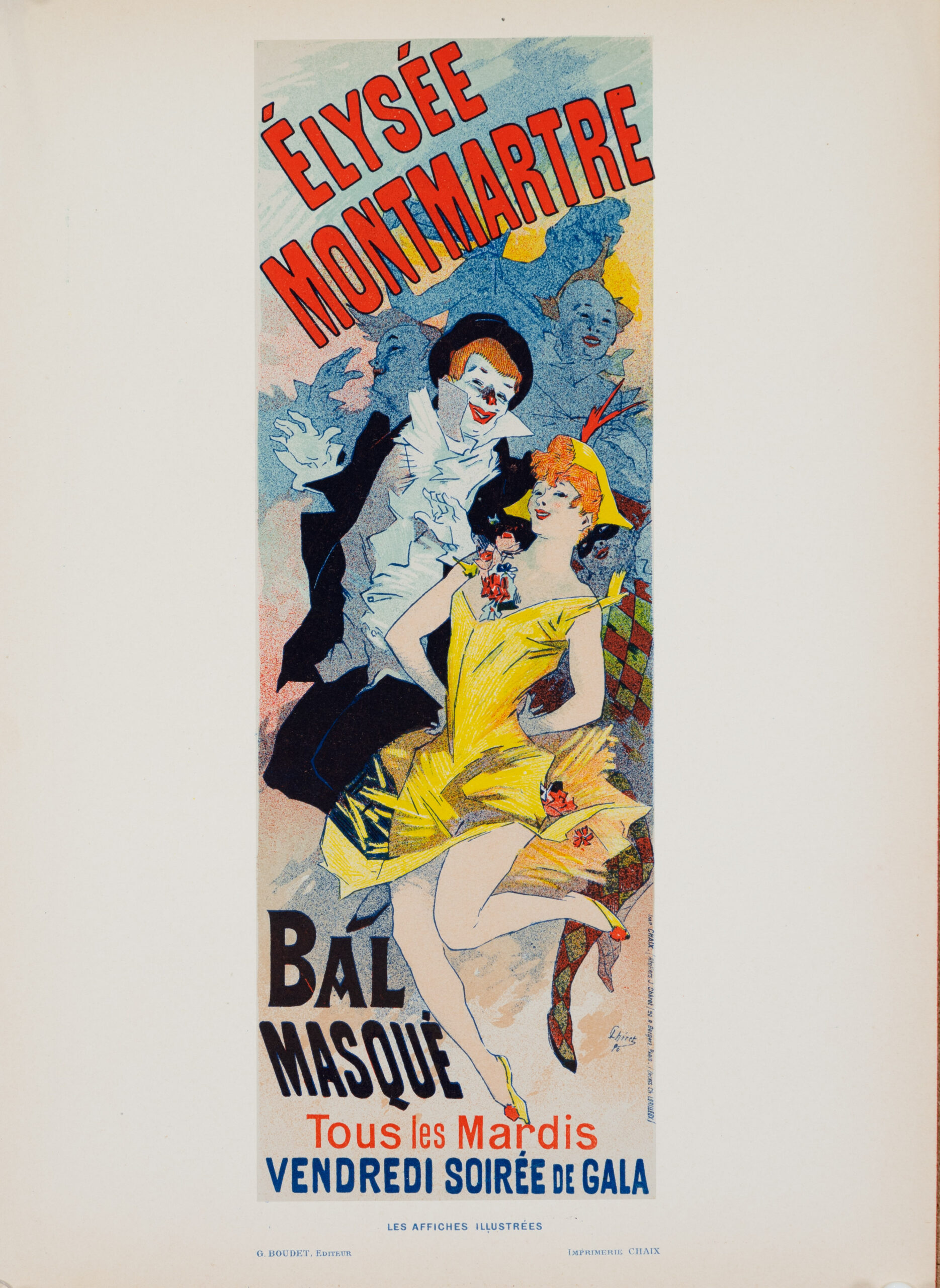 Elysee Montmartre by Cheret 1894 for Les Affiches Illustrees