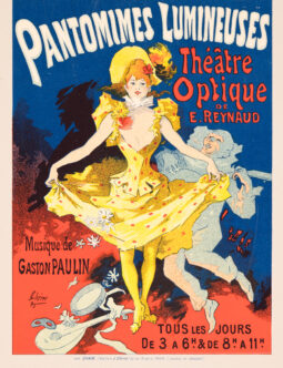 Pantomimes Lumineuses by Jules Cheret 1894 for Les Affiches Illustrees