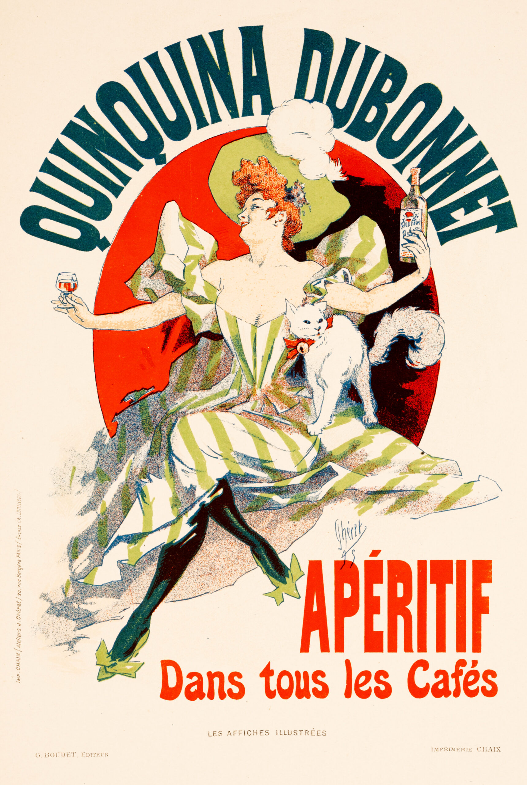 Quinquina Dubonnet Aperitif Jules Cheret 1894 for Les Affiches Illustrees