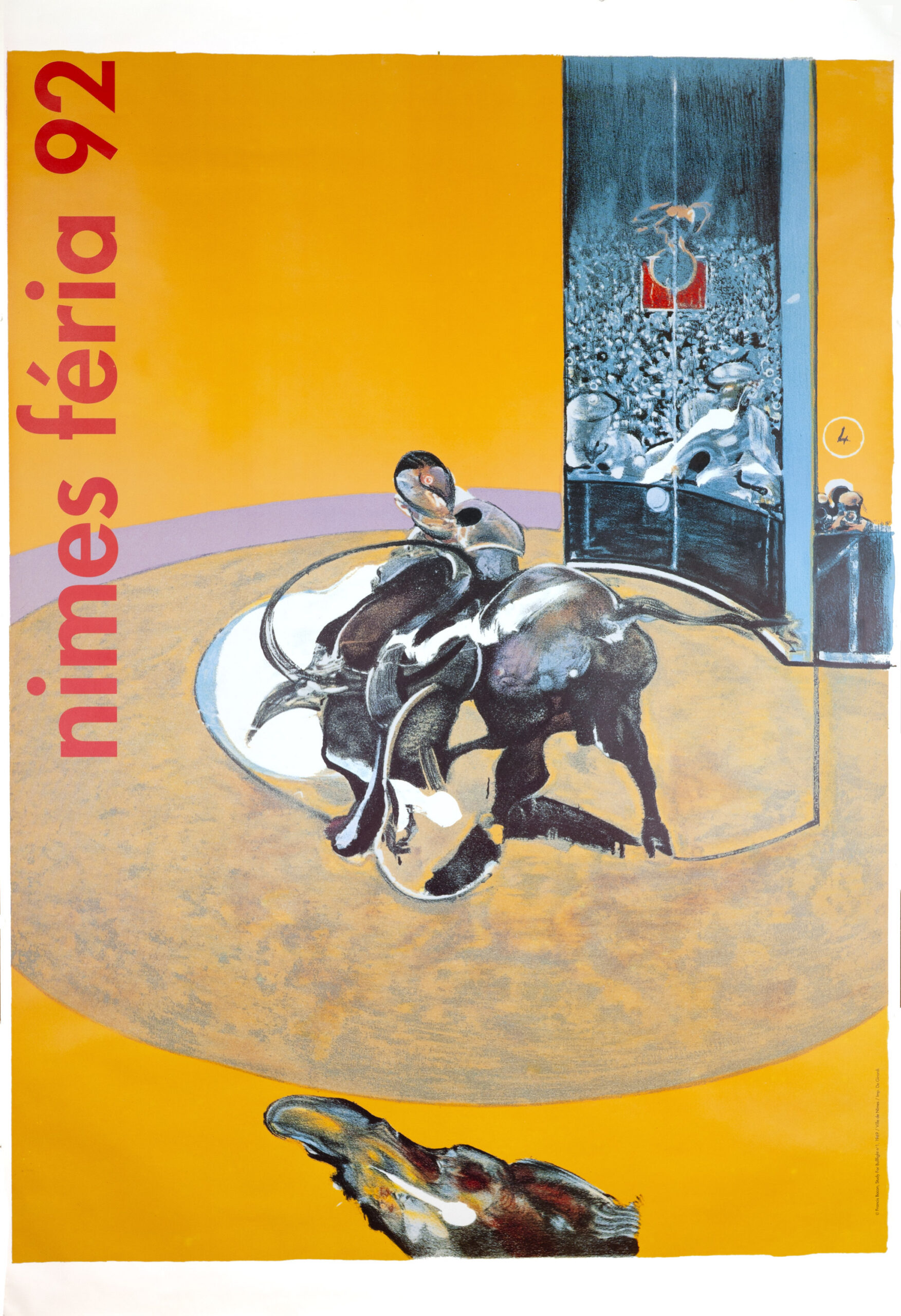 Francis Bacon Feria Nimes 1969/1992 original serigraphie large