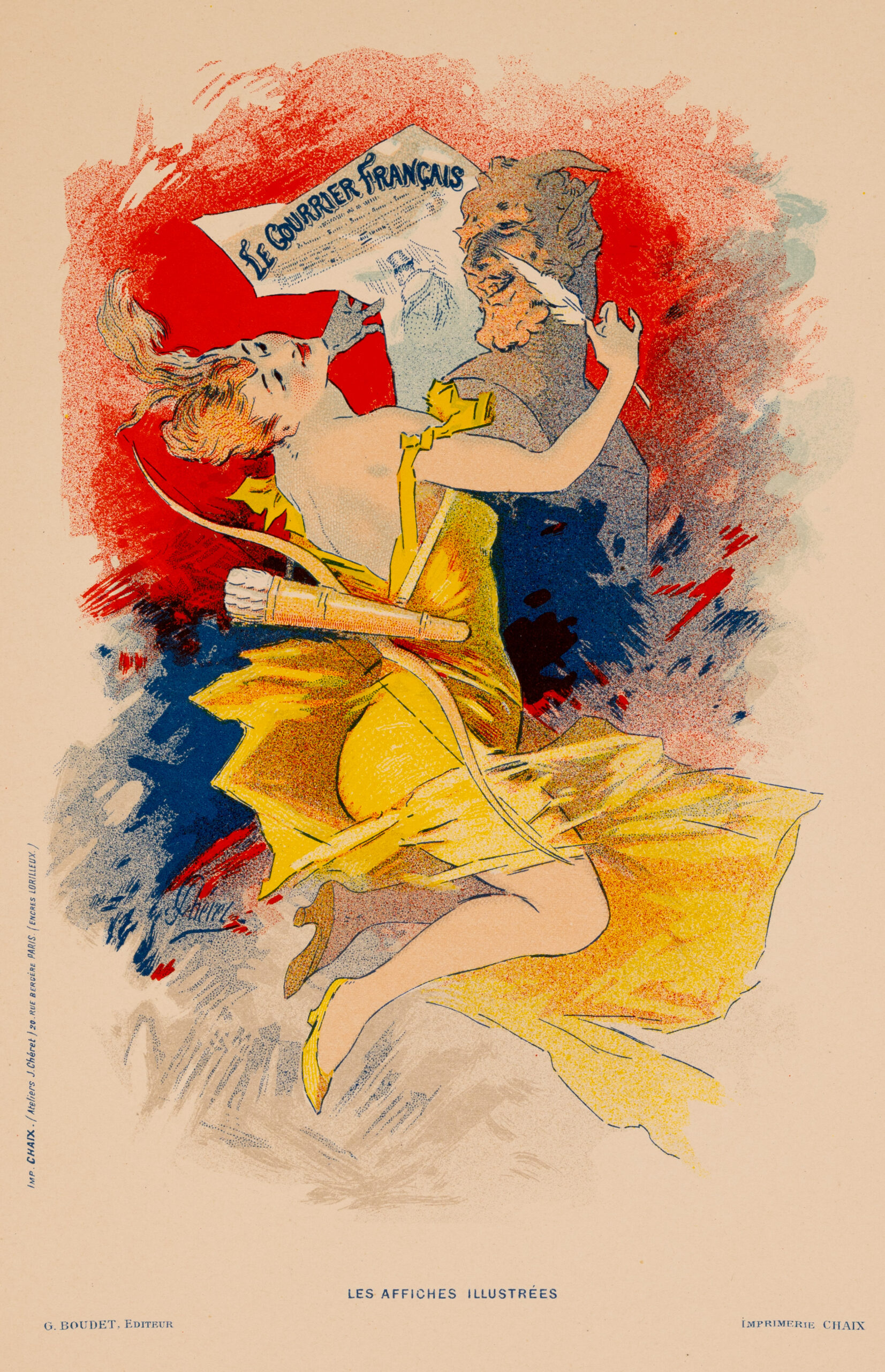 LE COURRIER FRANÇAIS – CHERET – 1894 – LES AFFICHES ILLUSTREES