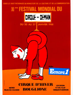 Festival du Cirque de Demain – Raymond Savignac (1988) Original French Circus Poster Printed by Éts Saint Martin, Asnières – On Line