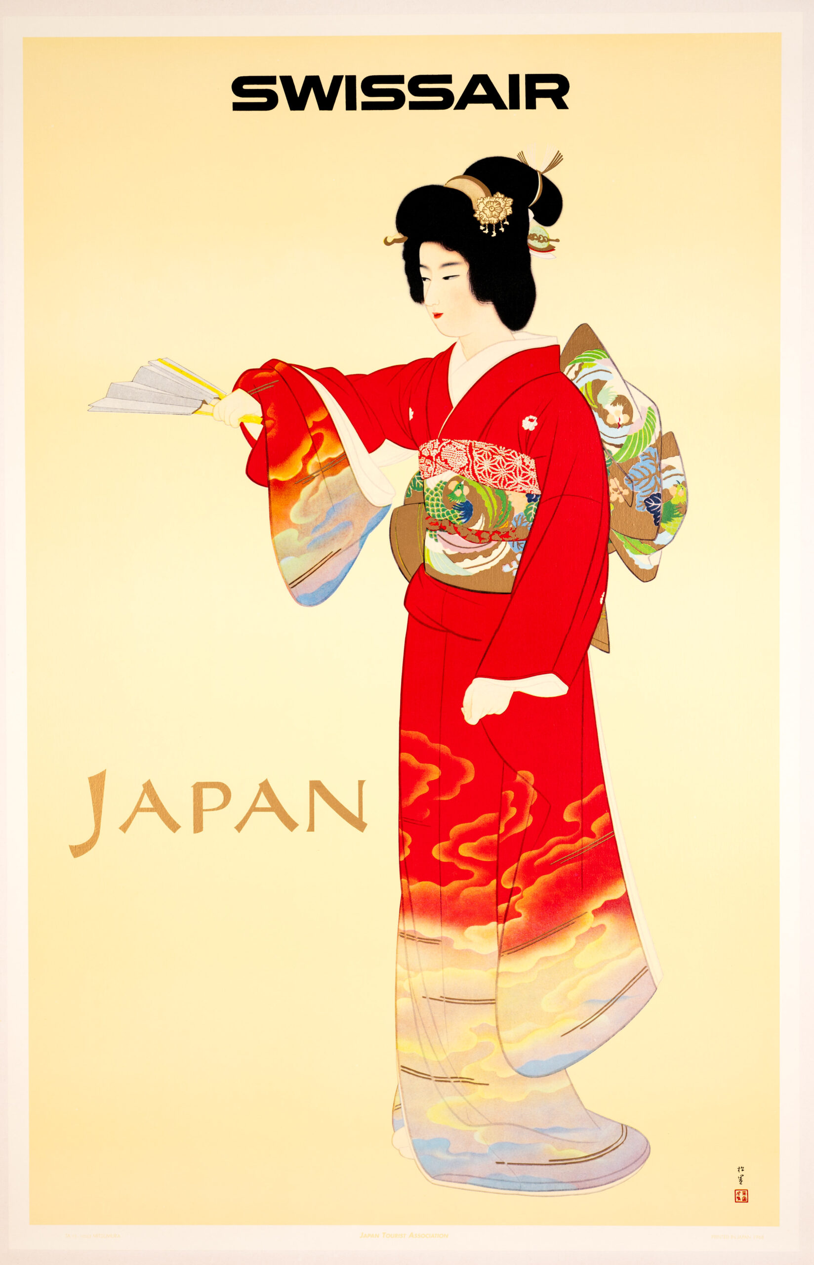 Swissair Japan 1968 by Uemura Shoko