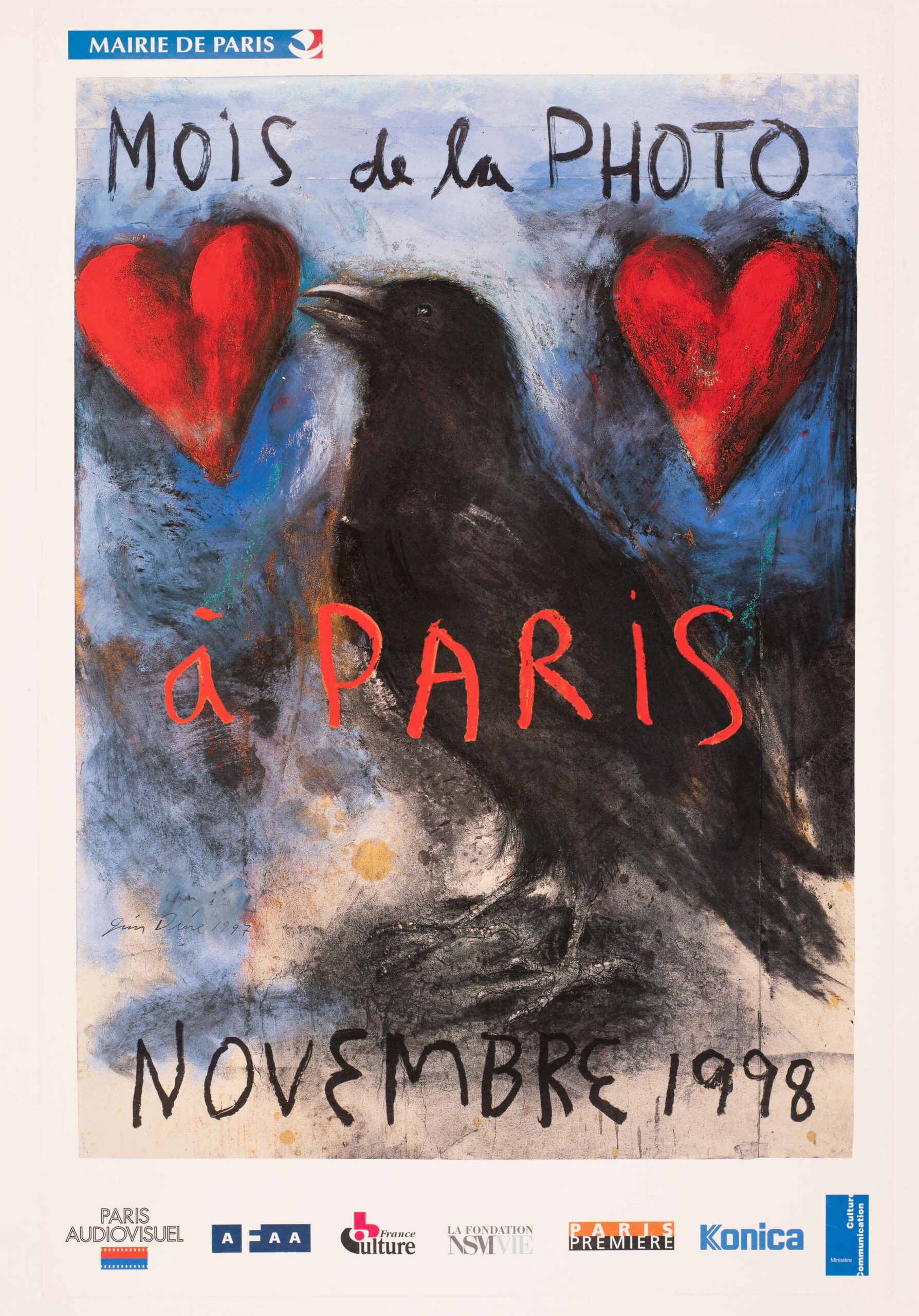 Mois de La Photo a Paris by Jim Dine 1998 original serigraphie