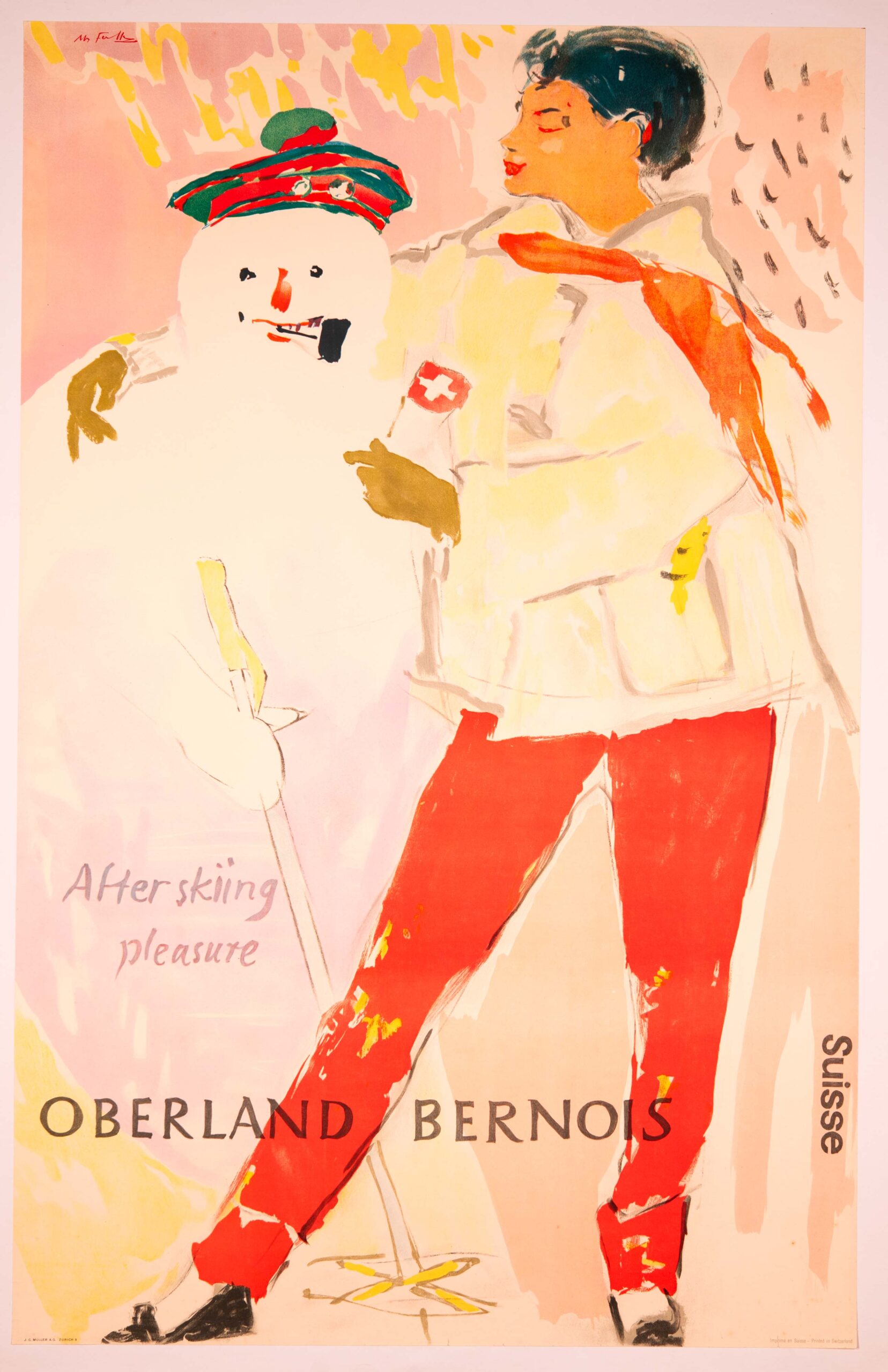 hans falk ski poster