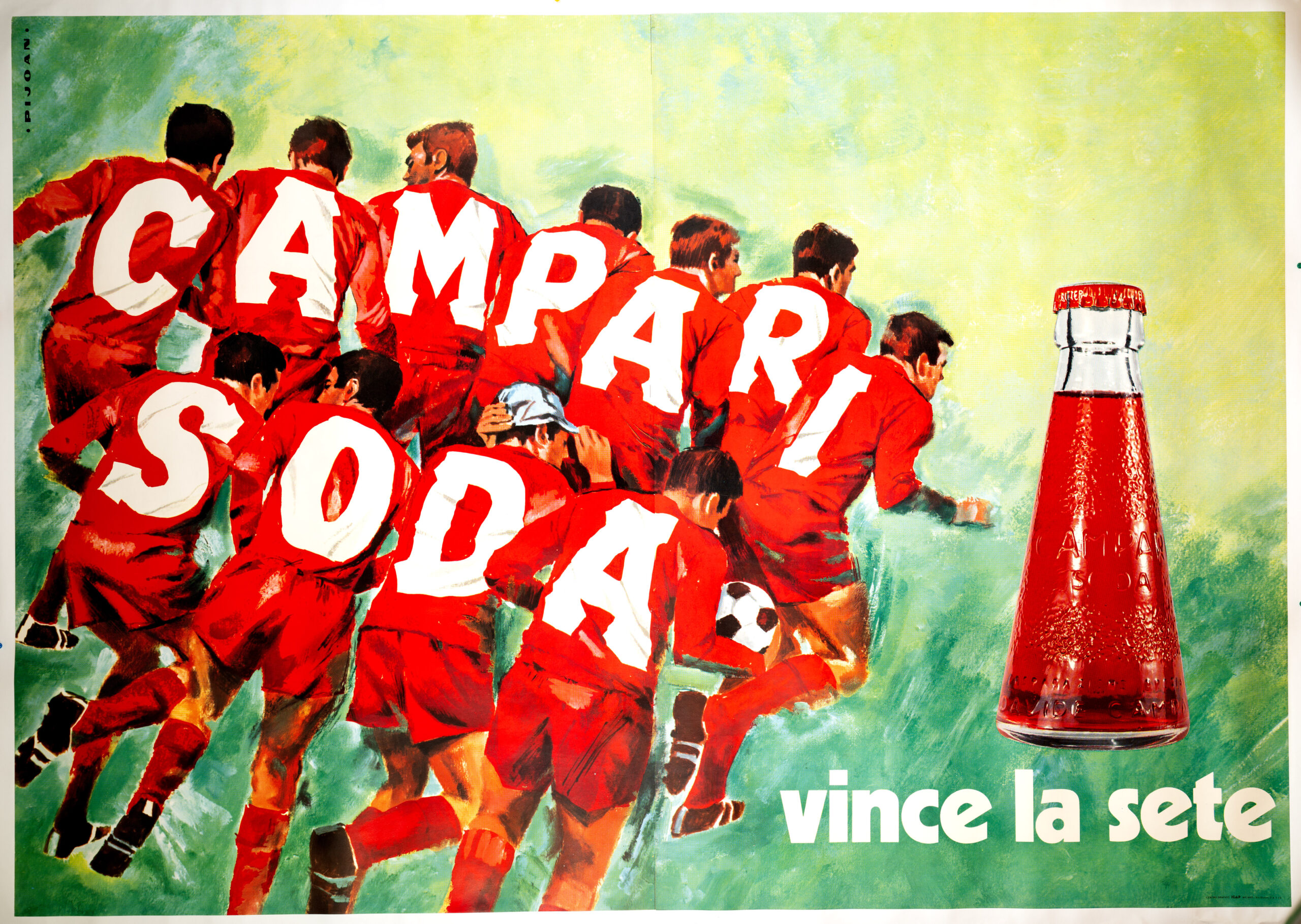 Campari Soda by Pijoan c1970 original vince la sete
