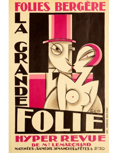 Folies Bergere La Grande Folie Maurice Pico later printing