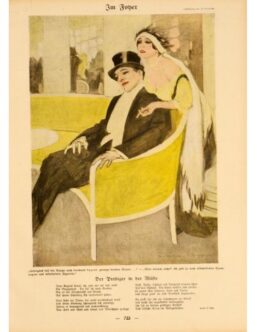 Simplicissimus 1913 Marcello Dudovich Im Foner on linen original