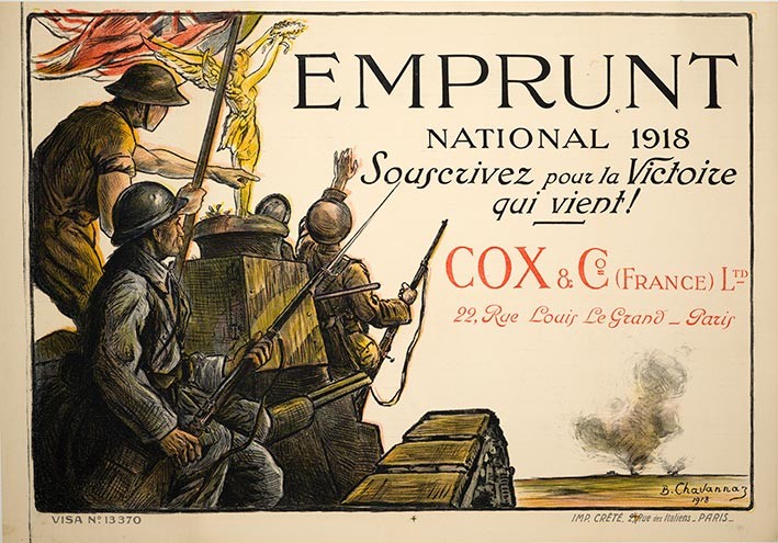 Cox & Co France Emprunt Nat'l 1918 by B Chavannaz