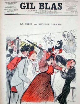 Gil Blas Theofile Steinlen c1890's La furie