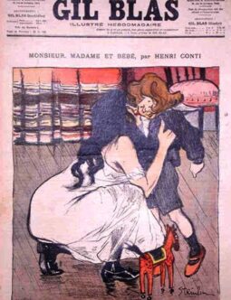 Gil Blas Theofile Steinlen c1890's Monsieur, Madame et Bebe
