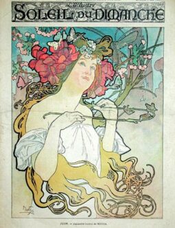 Soleil du Dimanche 1898 by Alphonse Mucha art nouveau