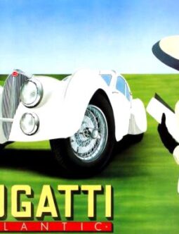 Razzia Bugatti Atlantic 1989 original hand signed original lg