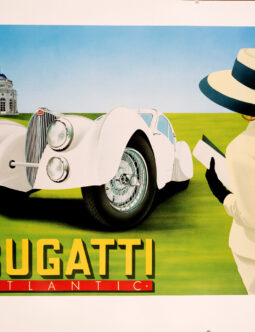 Razzia Bugatti Atlantic 1989 original hand signed original lg