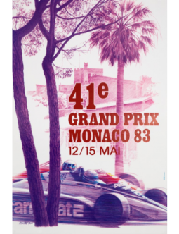1983 Grand Prix Automobile of Monaco Pierre Lecomte original