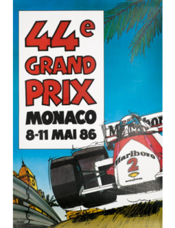 Monaco 1986 Grand Prix by Grognet original printing
