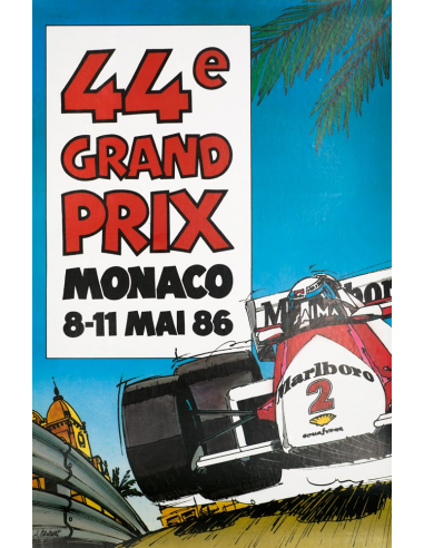Monaco 1986 Grand Prix by Grognet original printing