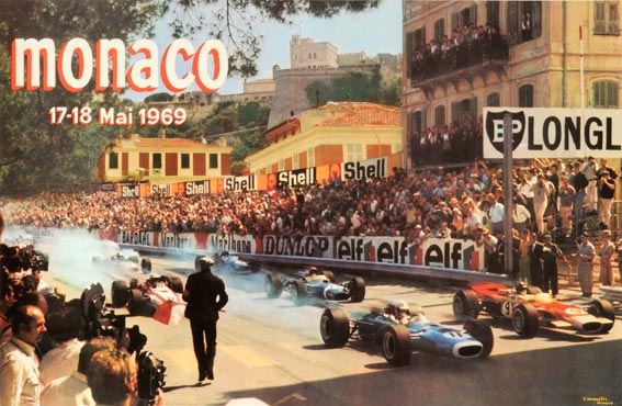 monaco gp original 1969