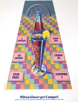 Campari by Milton Glaser original vintage poster rare