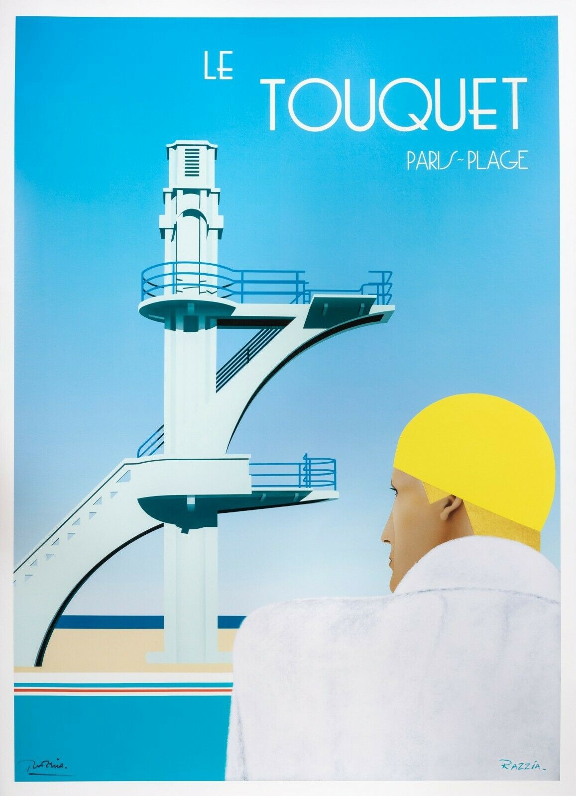 Le Touqet Paris Plage by Razzia hand signed original
