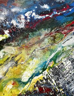 Horizon Canopy Painting by Spencer Stewart 2022 Acrylic ink and Spray Paint on canvas