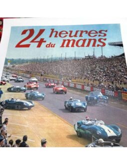 1960 Lemans Poster by Thivillier original rare race version