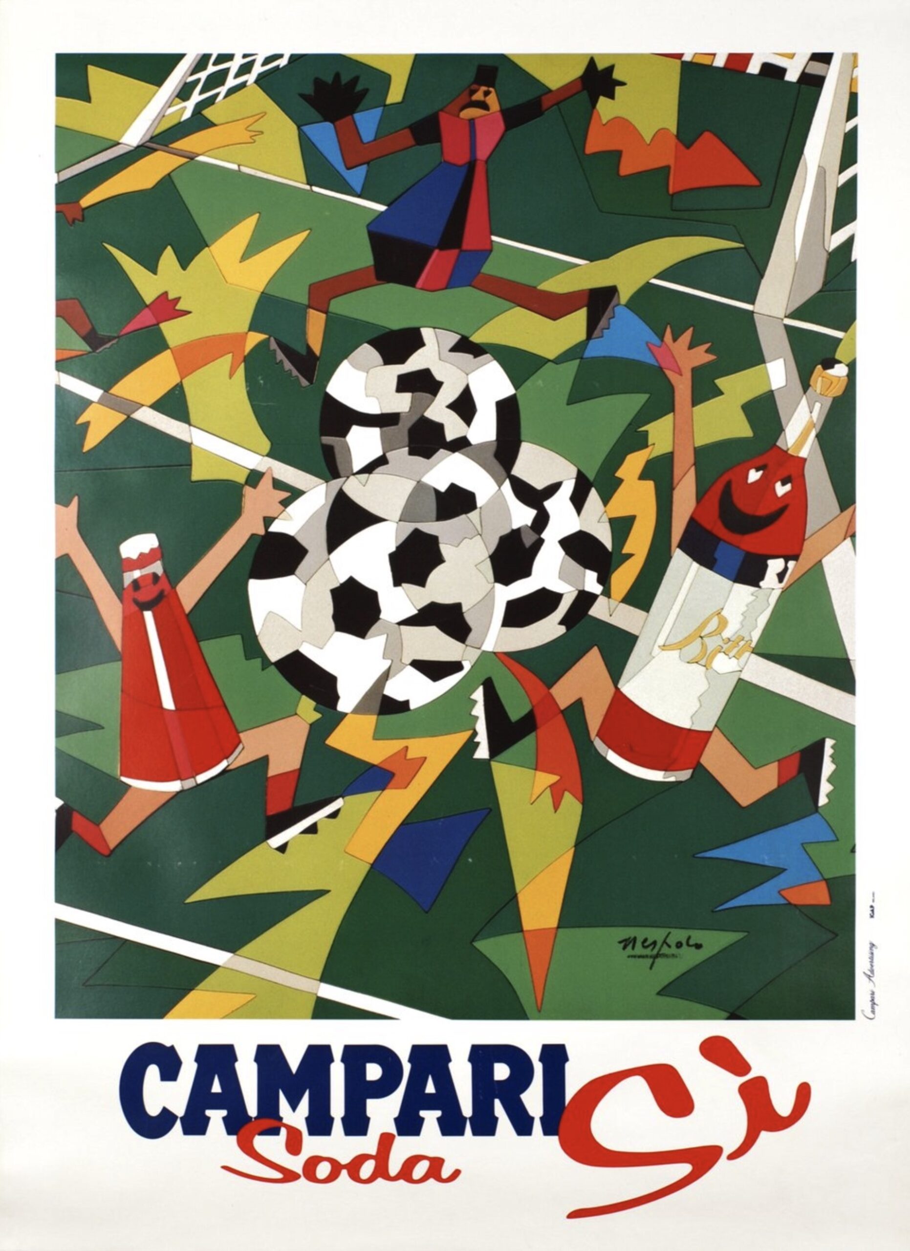 Campari Soda by Uno Nespolo 1990 World Cup Soccer