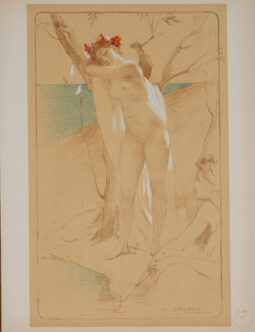 L'inconnu by cablet for L'Estampe Moderne 1897 original plate