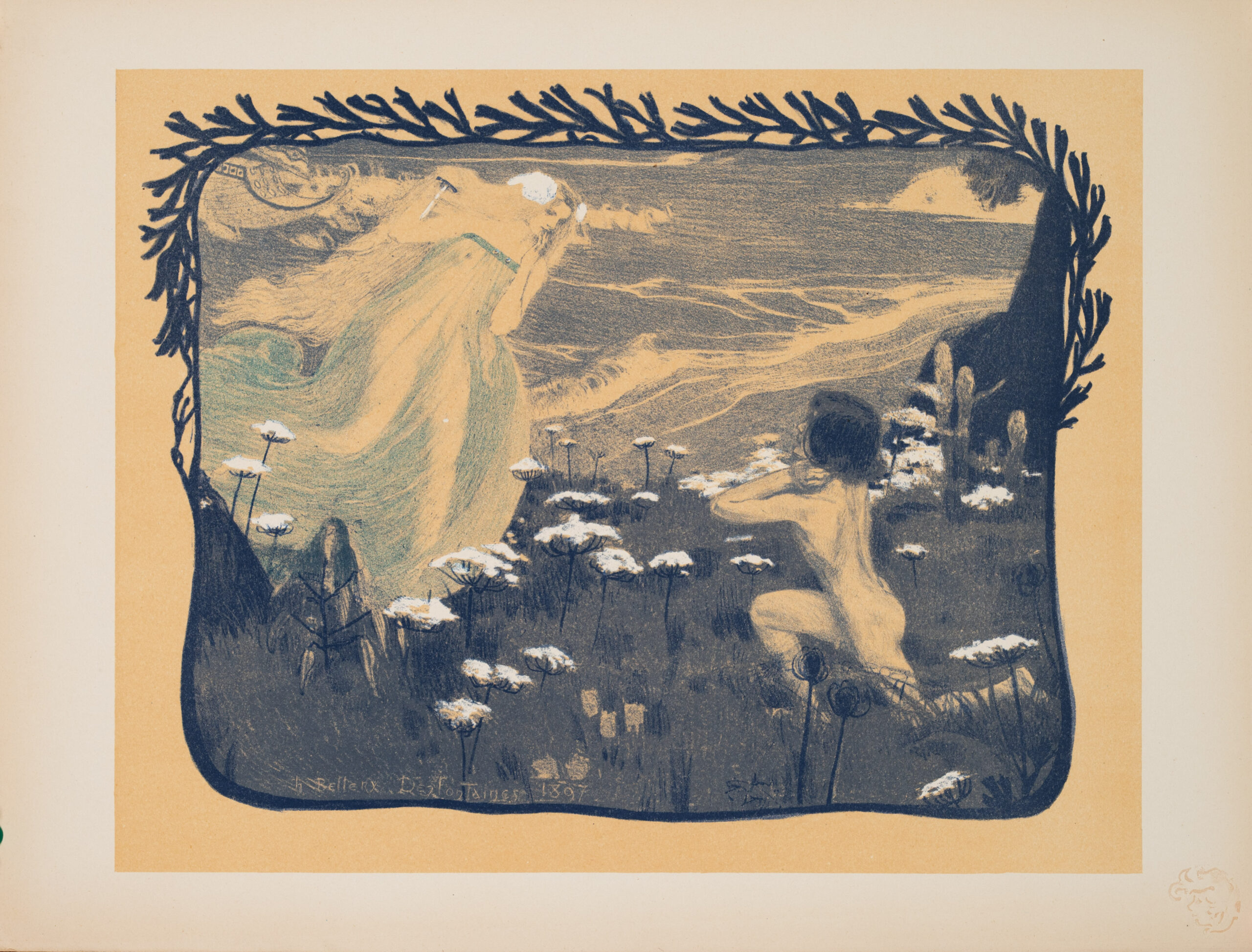 L'ILLUSION BY DESFONTAINES VINTAGE FRENCH POSTER ESTAMPE MODERNE 1897