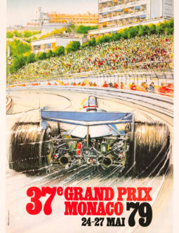 1979 Grand Prix Automobile of Monaco on linen