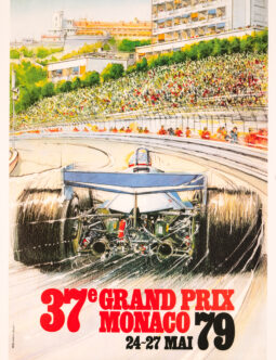 1979 Grand Prix Automobile of Monaco on linen