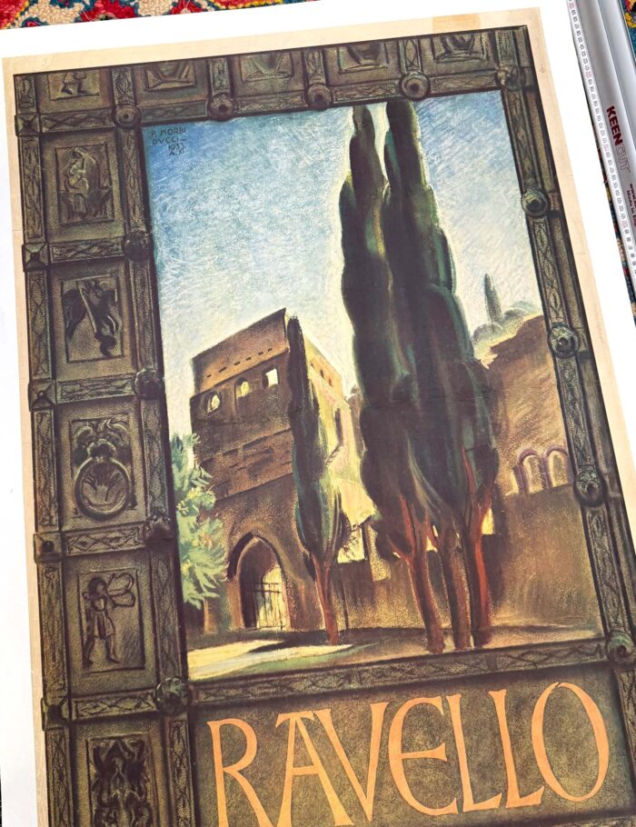 ravello italian travel poster
