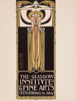 MCNAIR & MACDONALD – GLASGOW INSTITUTE – ORIGINAL 1897 CHAIX LITHOGRAPH – AFFICHES ÉTRANGÈRES