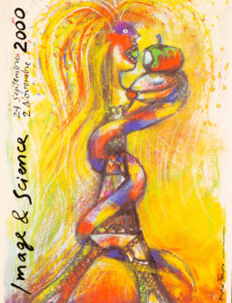 Image & Science (2000) Poster by André François – Original French Serigraph Printed by Michel Caza, Paris