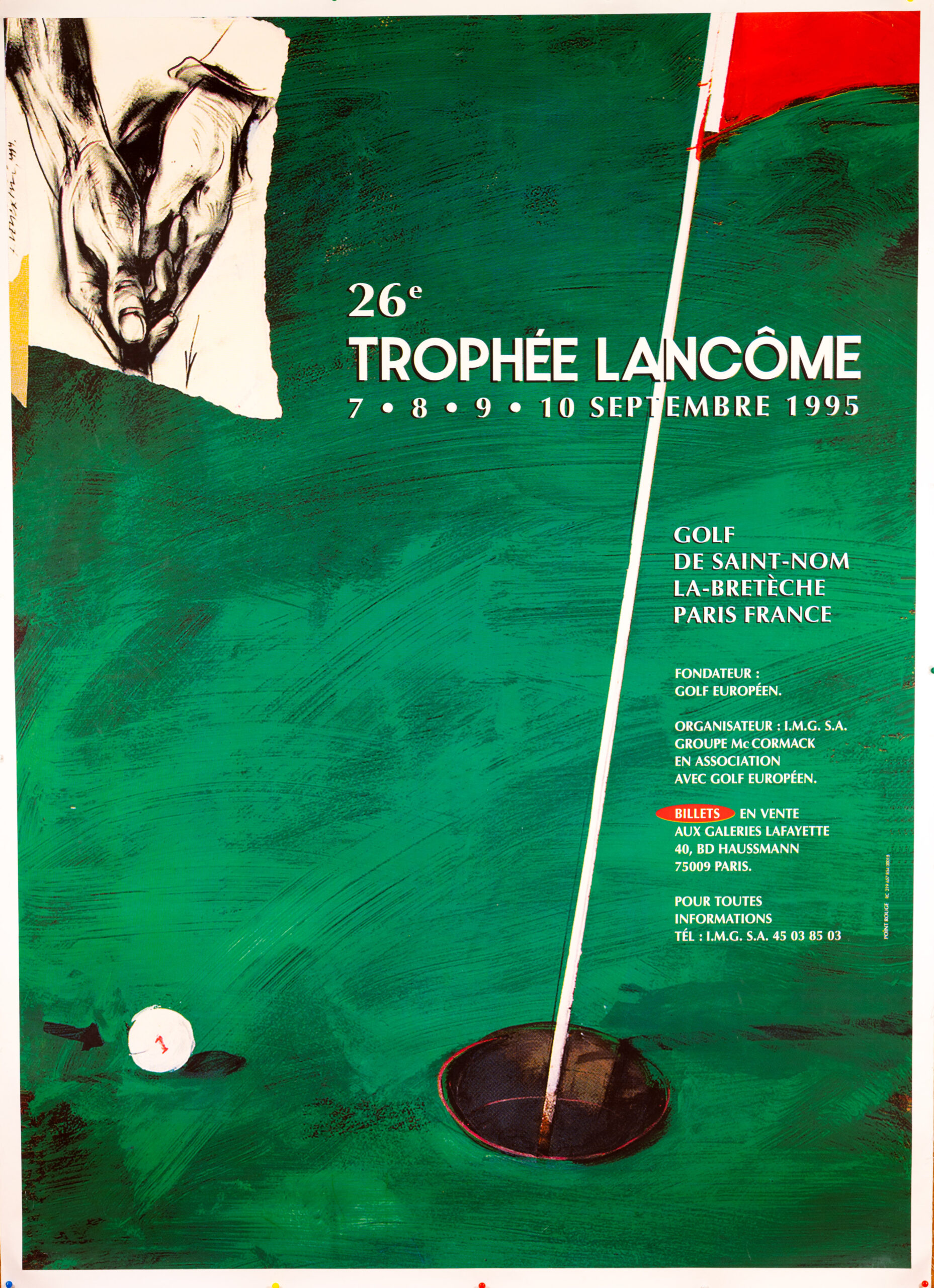 26ème Trophée Lancôme – Saint-Nom-la-Bretèche (1995) Golf Poster by Vladimir Veličković