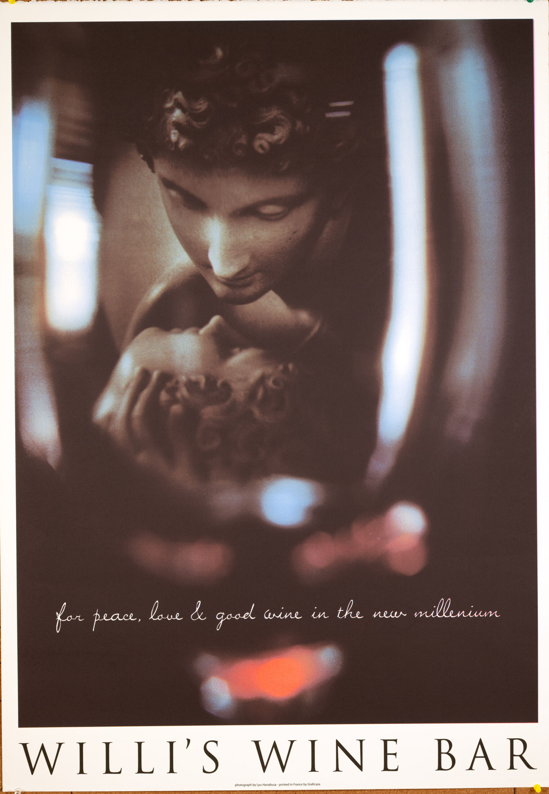 Willi’s Wine Bar – Hanabusa Lyu (2001) | Original Serigraph on Vellum, First Edition on Vellum