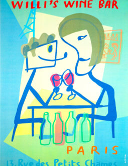 Willi’s Wine Bar – Xavier Mariscal, 1998 | Original Serigraph by Michel Caza, Paris