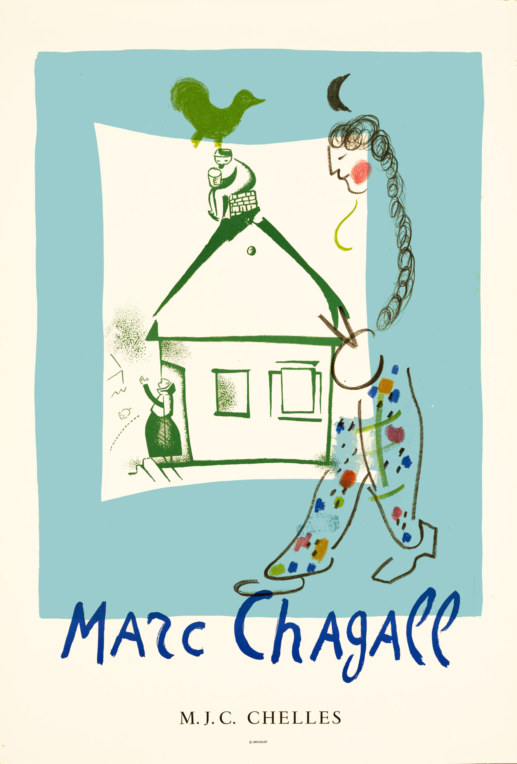 LA MAISON DE MON VILLAGE – MARC CHAGALL – 1969