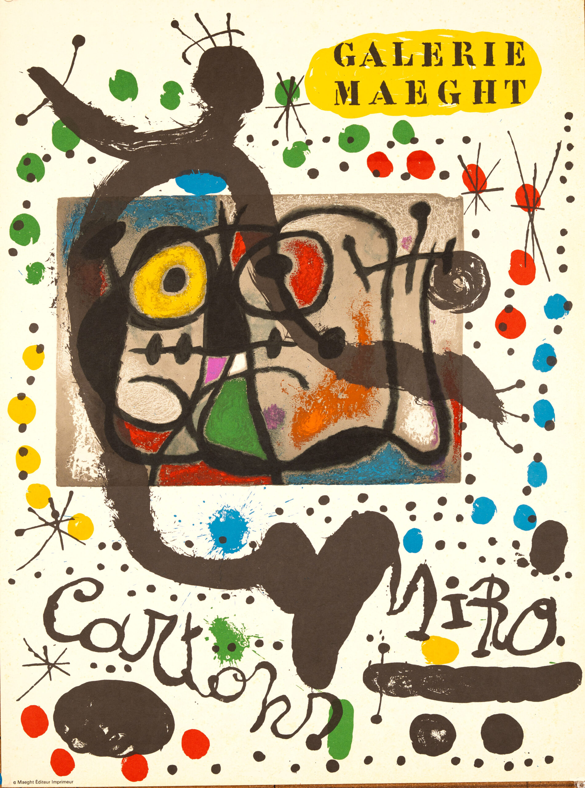 GALERIE MAEGHT “CARTONS” – JOAN MIRO – 1965 - original printing