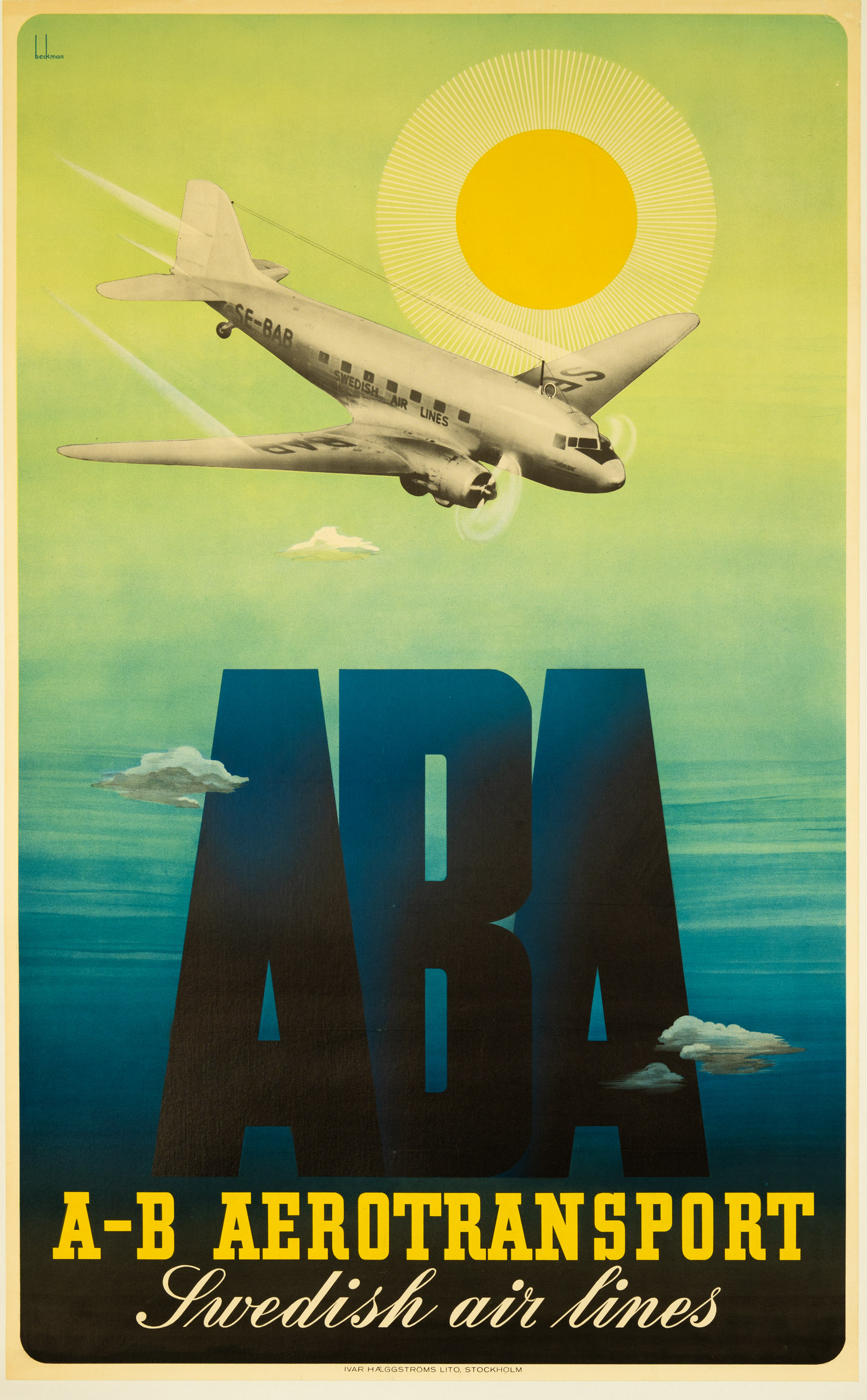 A-B Aerotransport — Swedish Air Lines — Anders Beckman — circa 1930