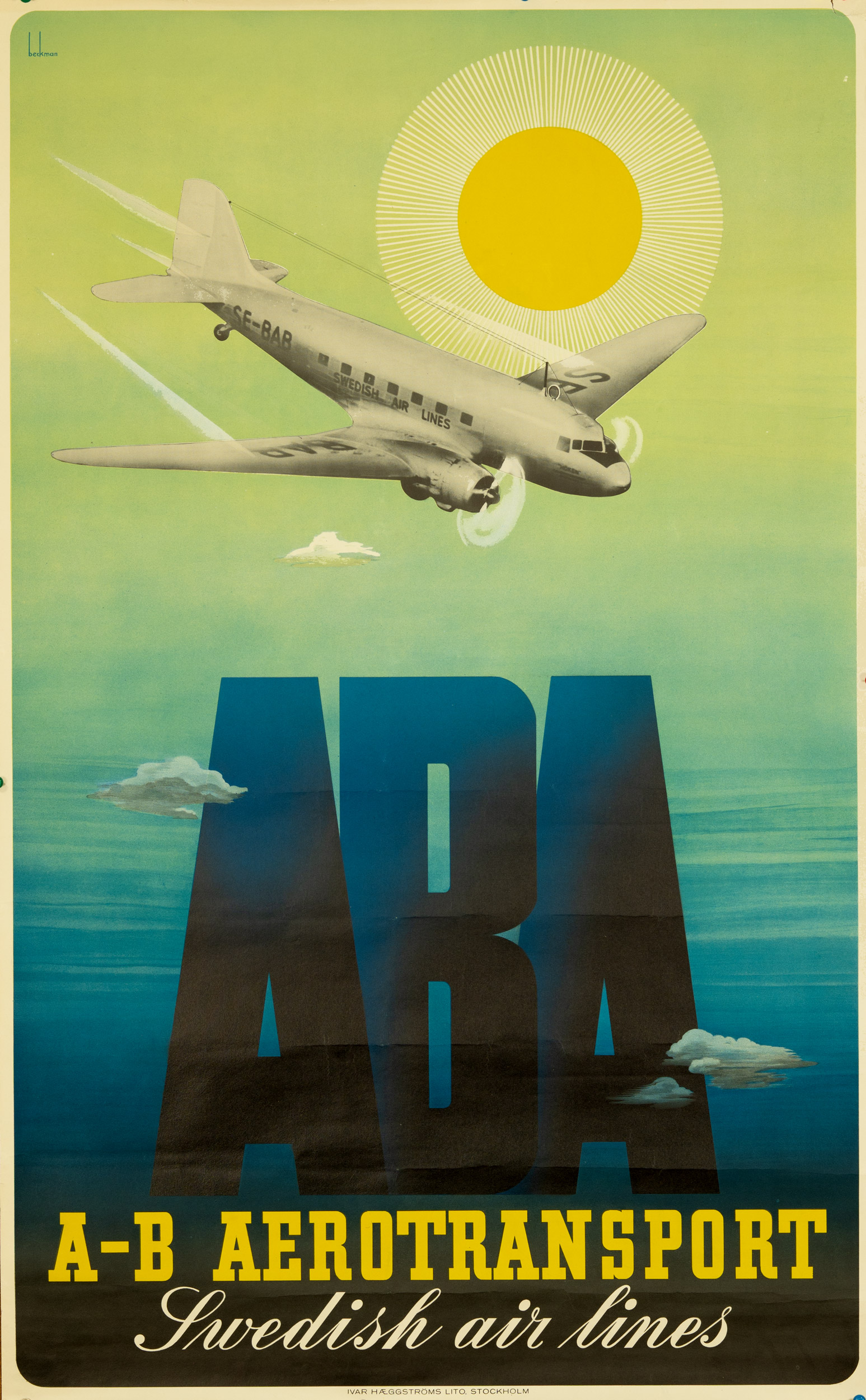 A-B Aerotransport — Swedish Air Lines — Anders Beckman — circa 1930
