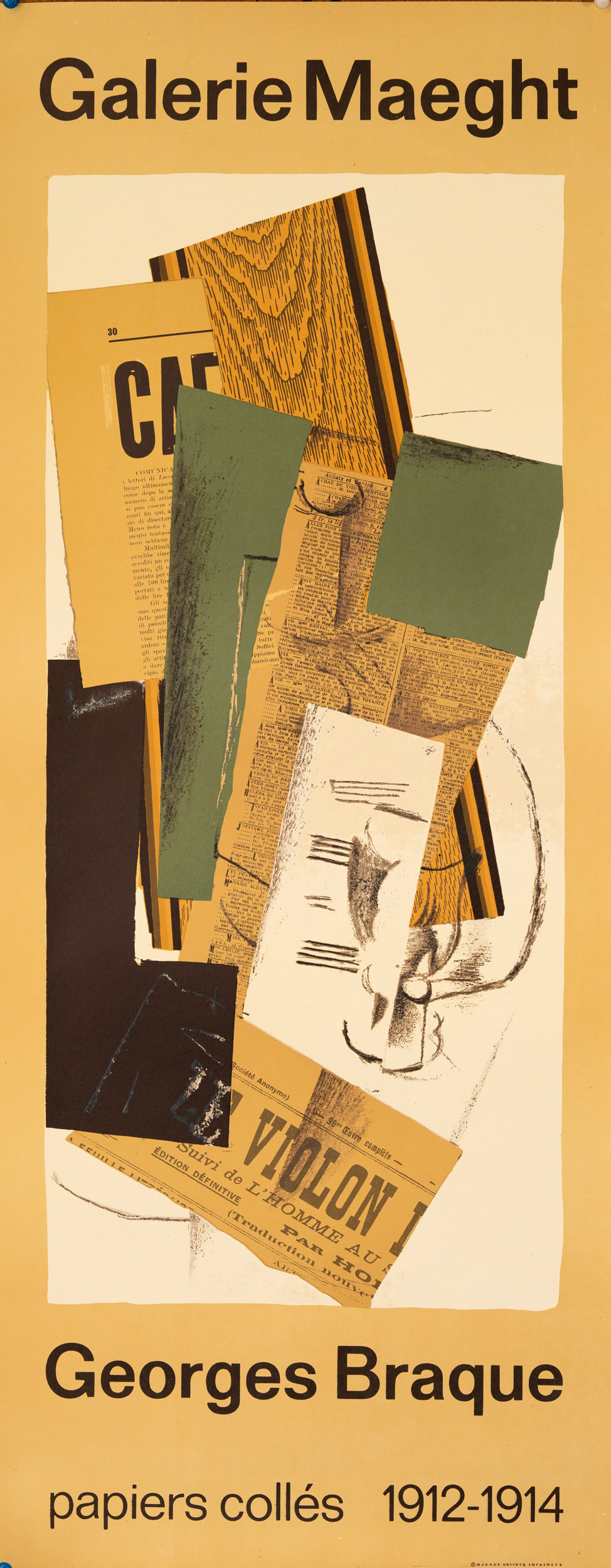 GEORGES BRAQUE — PAPIERS COLLES 1912–1914 — GALERIE MAEGHT — 1963