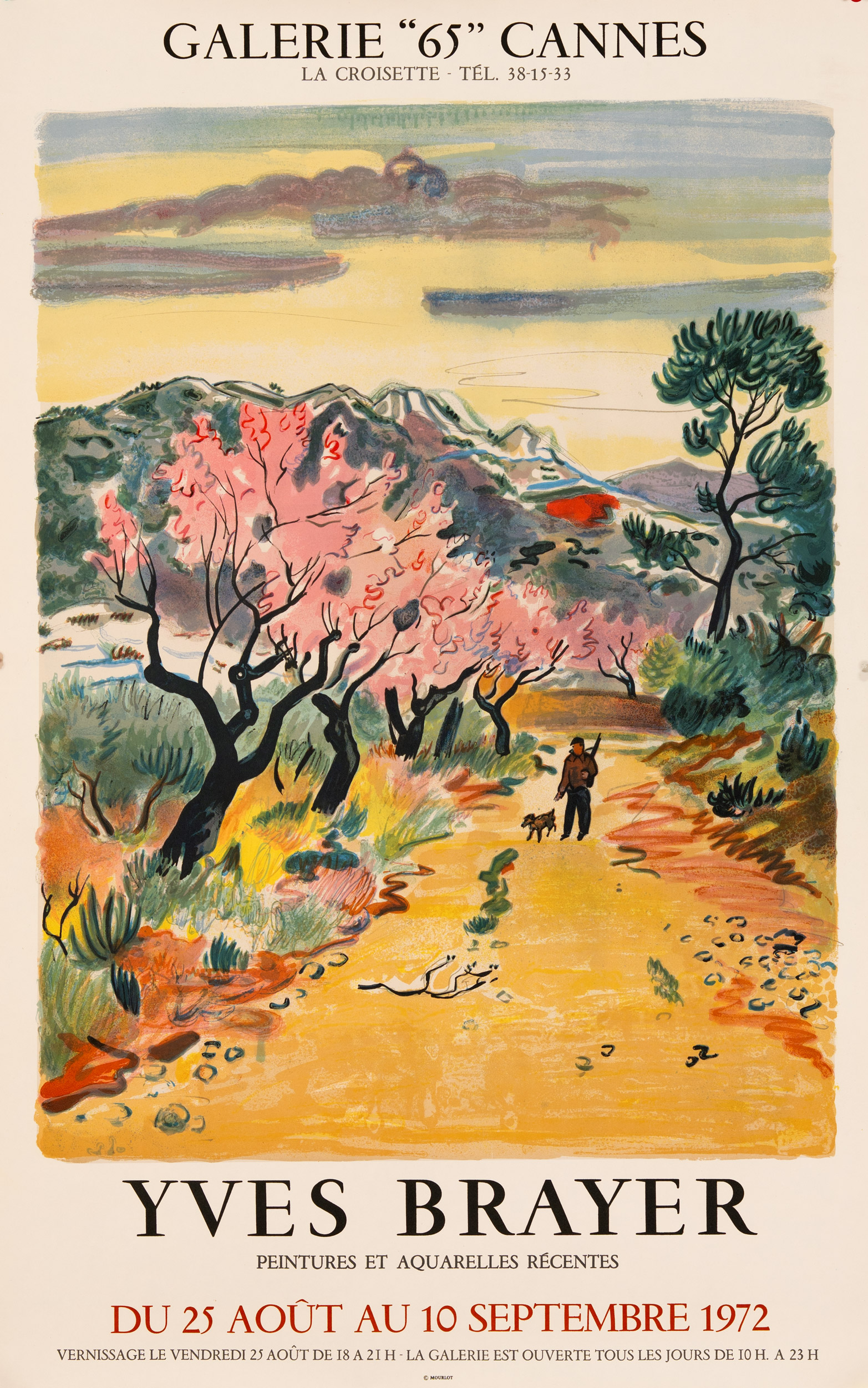 Yves Brayer (Provence) — Galerie “65” Cannes — 1972