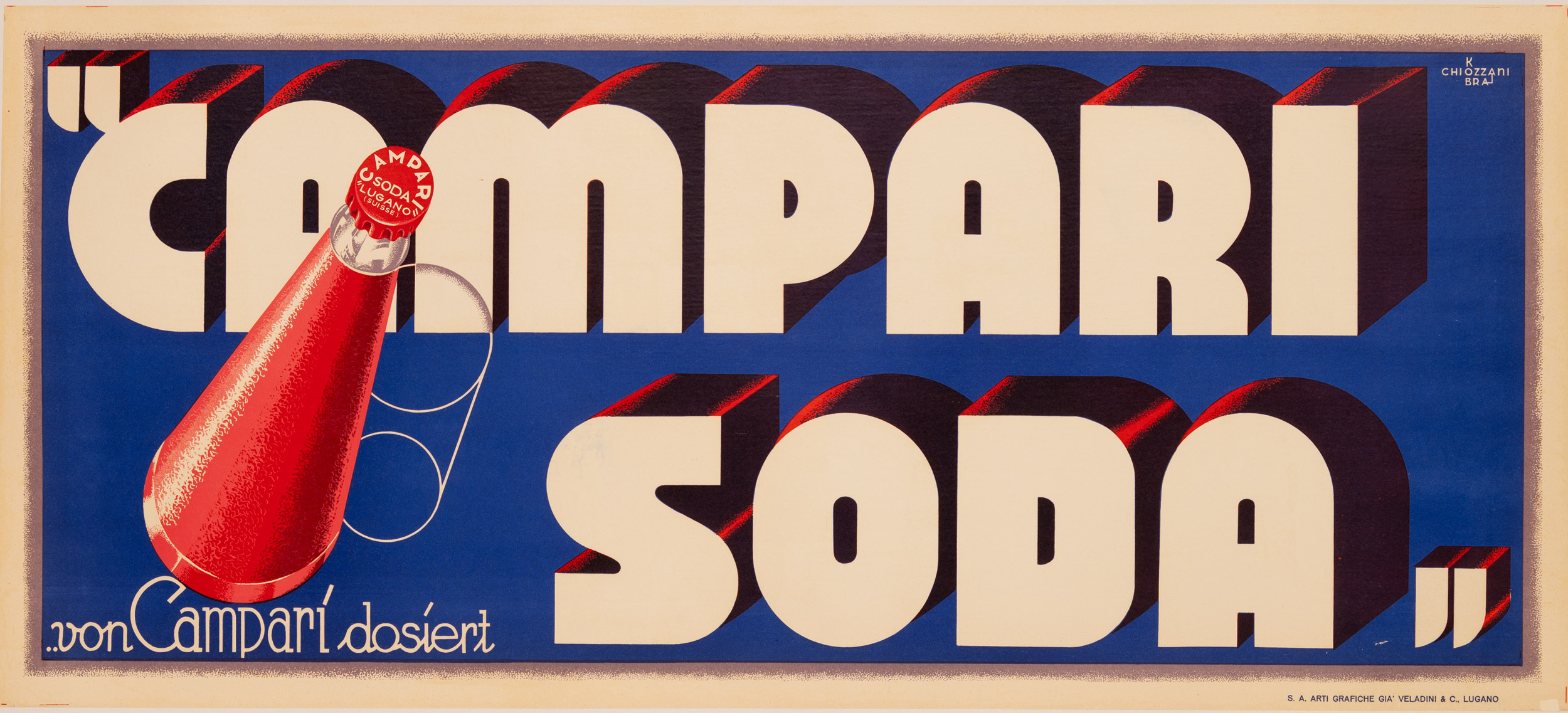 Campari Banner — Kobra Chiozzani — 1934