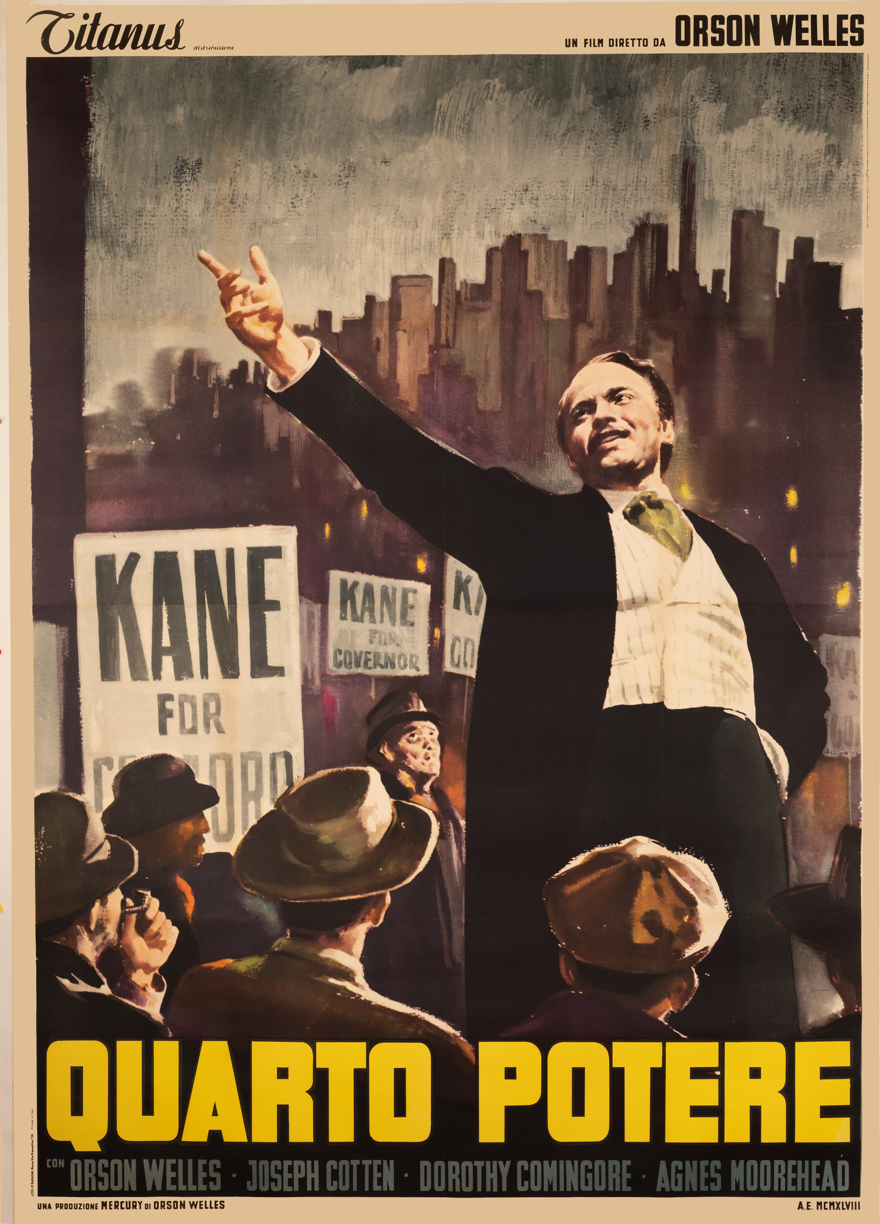 Citizen Kane Orson Welles (Quarto Potere) — 1960 - Italian re-release