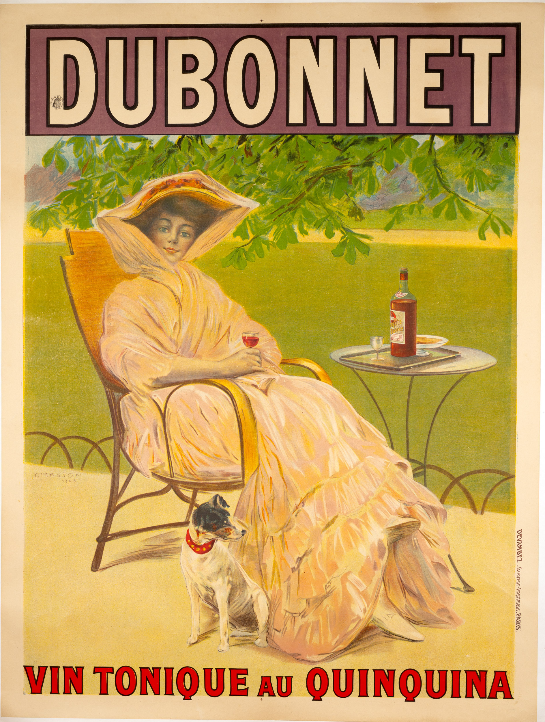 DUBONNET — VIN TONIQUE AU QUINQUINA — CLAIRE MASSON — 1908