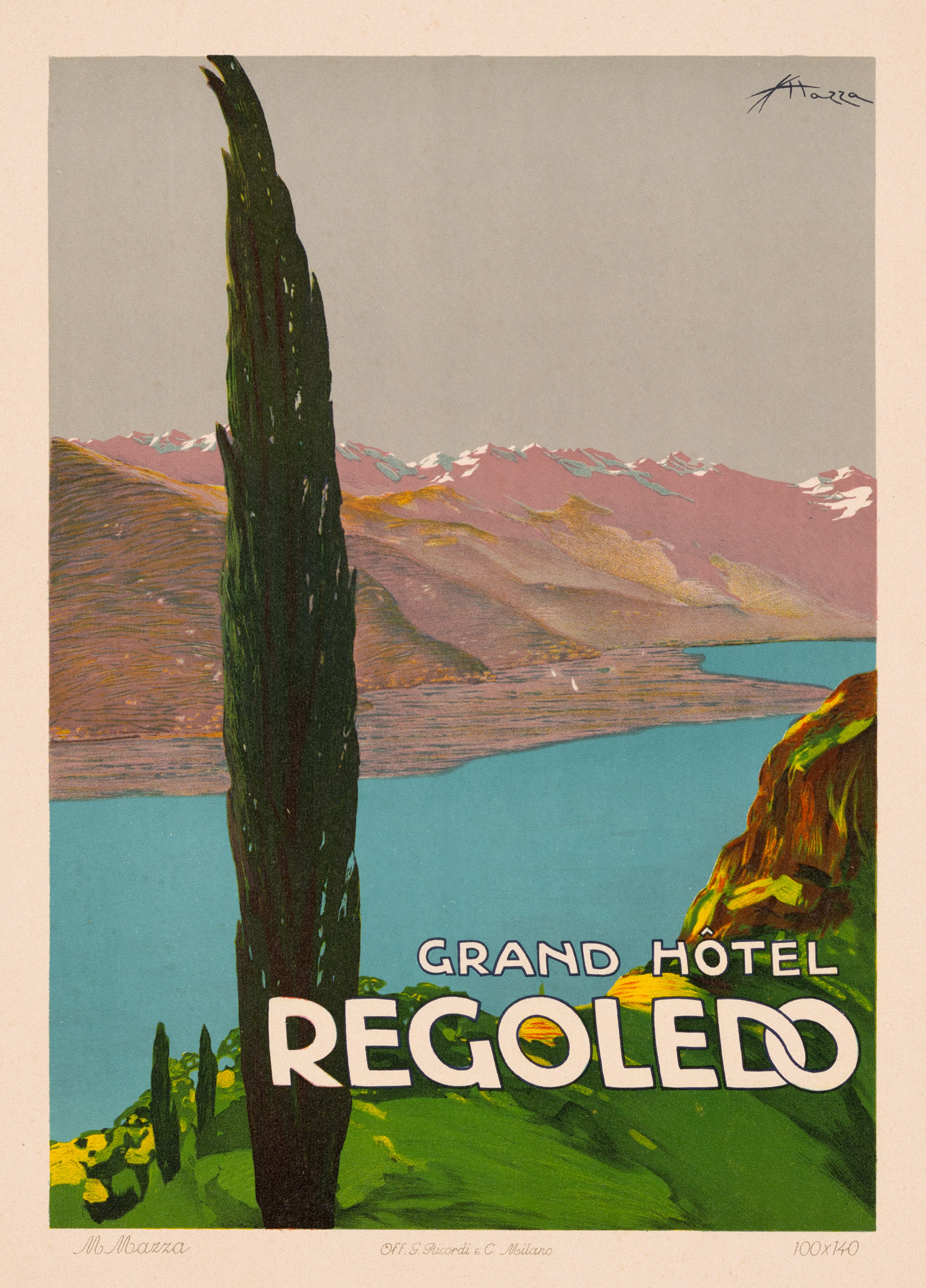 Grand Hotel Regoledo - Aldo Mazza - RICORDI PORTFOLIO — c.1910 Italian Travel