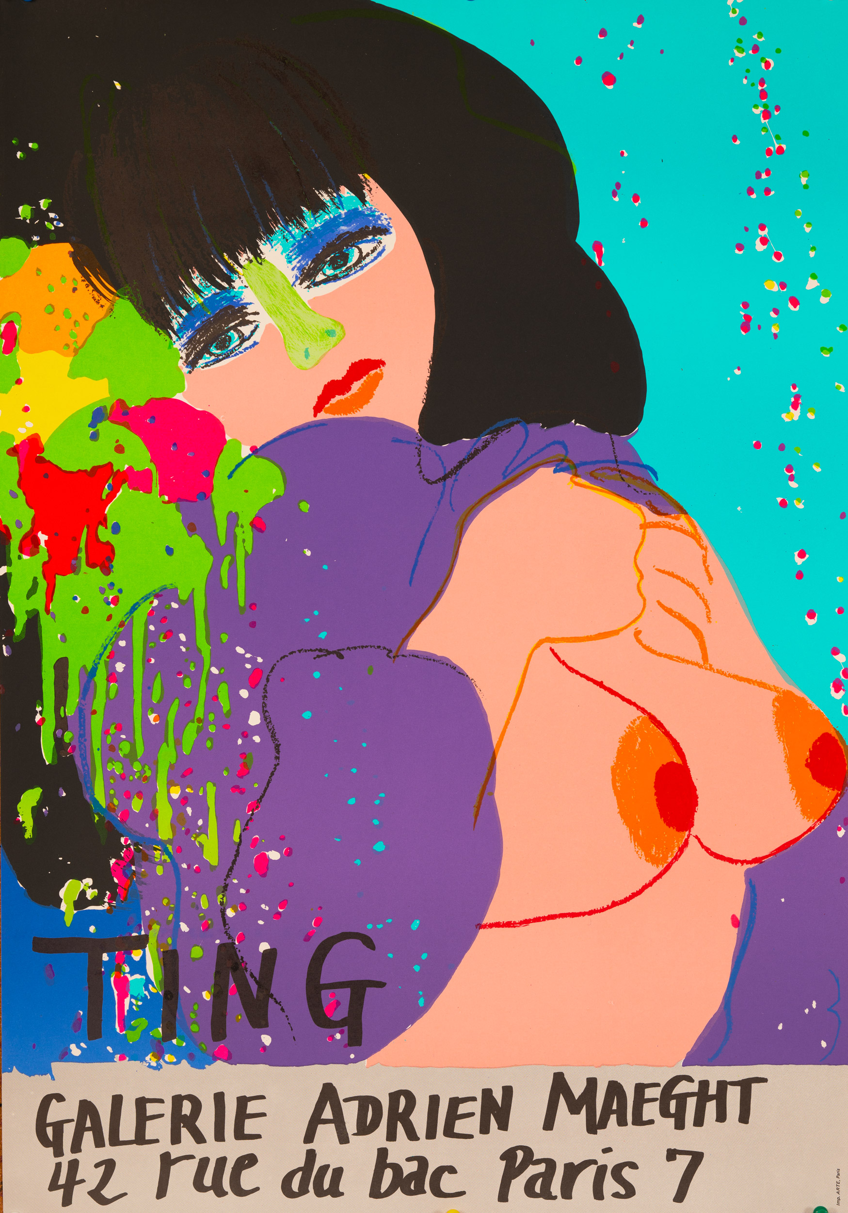 Walasse Ting – Exhibition Poster Galerie Adrien Maeght Paris 1974