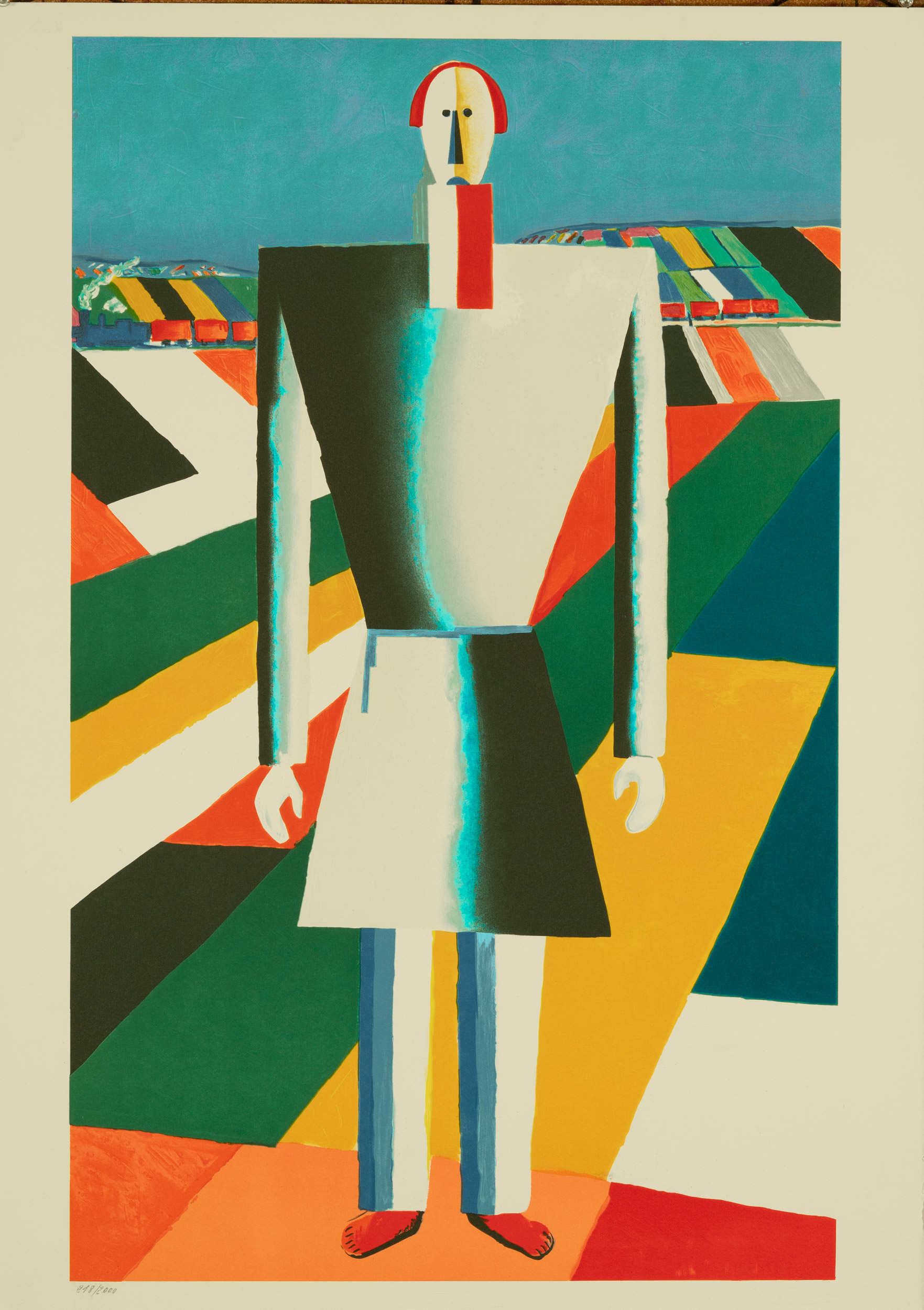 Kazimir Malevich, Peasant in the Fields c1980 numbered 218/2000